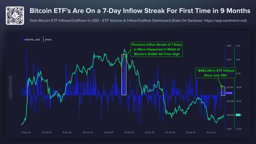 Bitcoin ETF Inflow Streak
