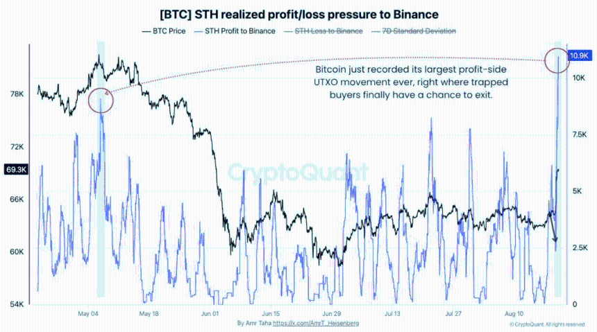 BTC正反弹至短期持有者（STH）水平